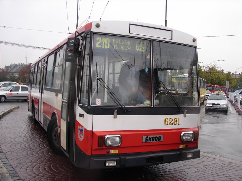 Ein Skoda O-Bus Bratislava hlavn stanica. Aufgenommen am 23.10.2007