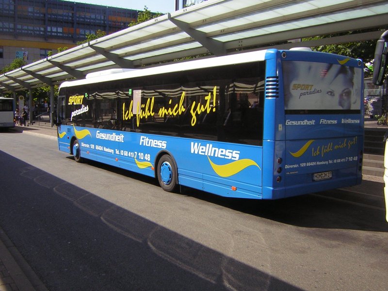 Ein VDL-Berkhof Bus am Saarbrcker-Hauptbahnhof