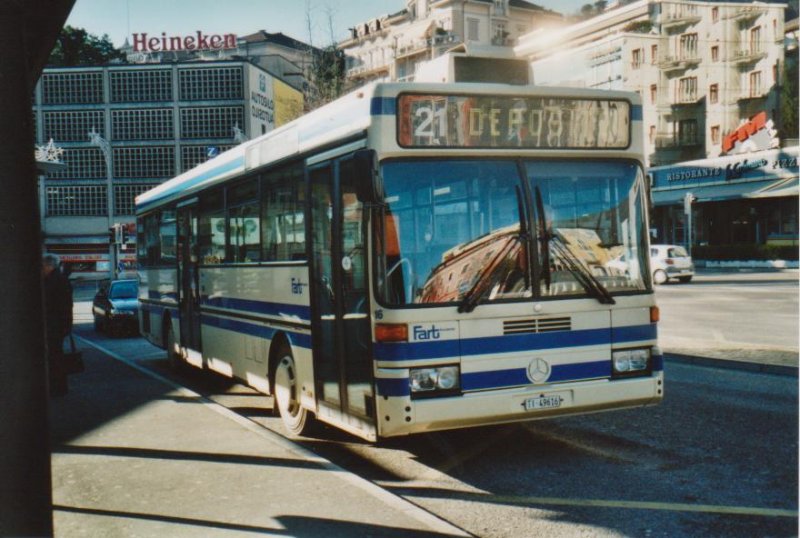 FART Locarno Nr. 16/TI 49'616 Mercedes O 405 am 7. Dezember 2008 Locarno, Bahnhof