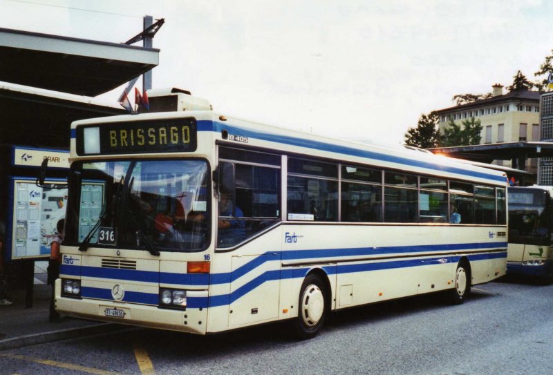 FART Locarno Nr. 16/TI 49'616 Mercedes O 405 am 12. September 2009 Locarno, Bahnhof