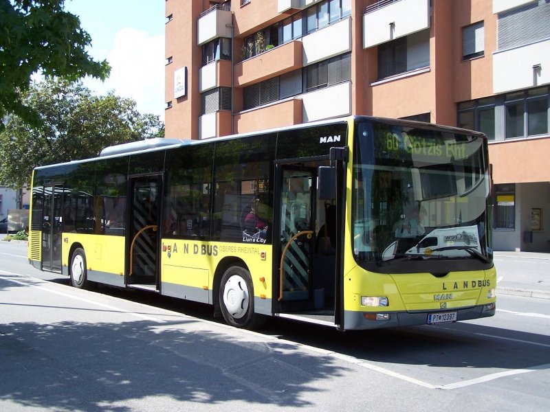 Feldkirch : Lion's City des Landbusses Oberes Rheintal am 18/08/09.