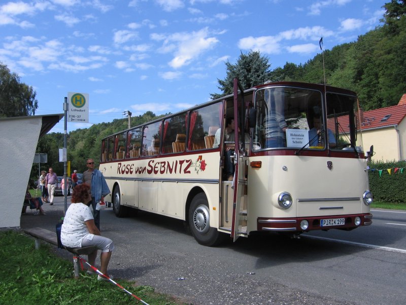 Fleischer Bus (Modell S 5 RU) 
gesehen am 19.08.2008 in Lohsdorf (bei Hohnstein/Sachs)
Technische Daten, mehr Bilder ect. unter www.ovps.de
