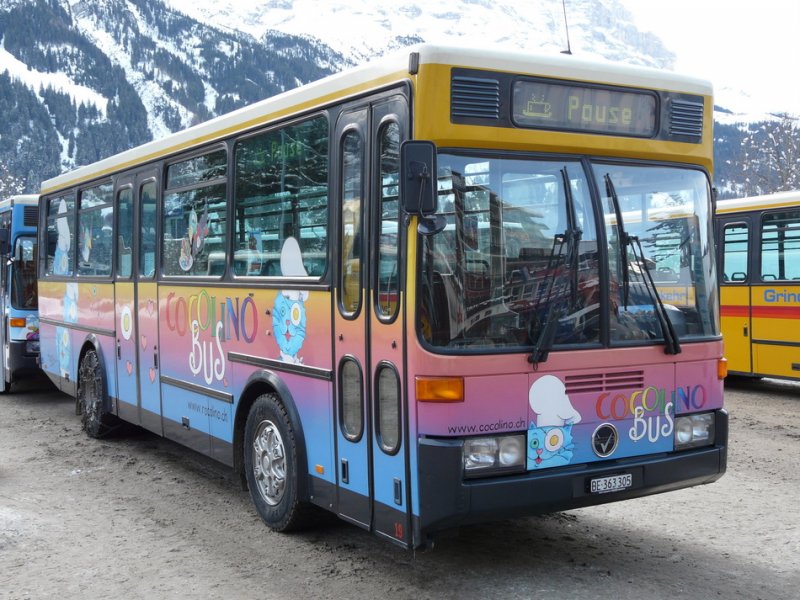Grindelwald Bus - Vetter Bus  BE 363305 in Grindelwald am 10.01.2009