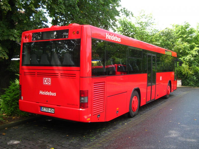 Heckansicht des MAN S 313 der Regionalbus Braunschweig GmbH am ZOB in Uelzen.