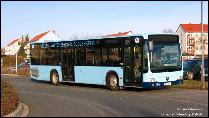 In Lutherstadt Wittenberg ist ein neues Unternehmen am Fahren: das sich  Neuer Wittenberger Busverkehr  nennt. Es hat die Erdgasbusse abgelst, die bisher dort fuhren.