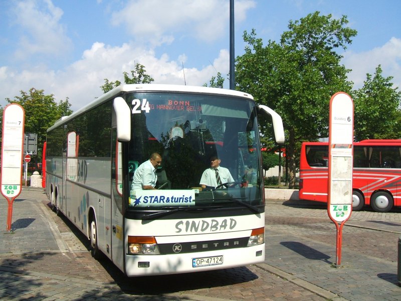 K - Setra von Sinbad Reisen aus Polen in Dortmund Bbf.