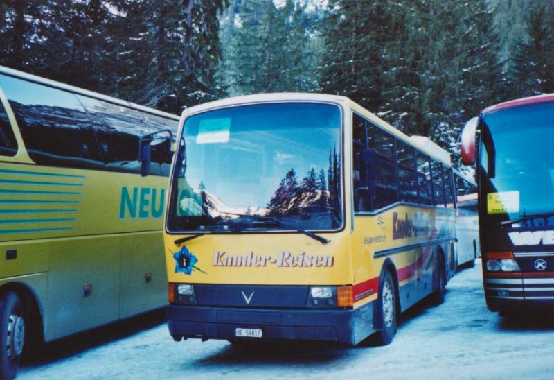 Kander-Reisen, Frutigen Nr. 6/BE 59'817 Vetter (ex AVG Grindelwald Nr. 18) am 11. Januar 2009 Adelboden, Unter dem Birg (Einsatz am Ski-Weltcup von Adelboden)
