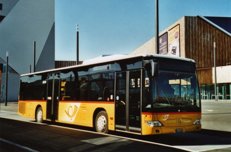 Klopfstein, Laupen Nr. 1/BE 414'001 Mercedes Citaro am 16. Mrz 2009 Bern-Brnnen, Bahnhof