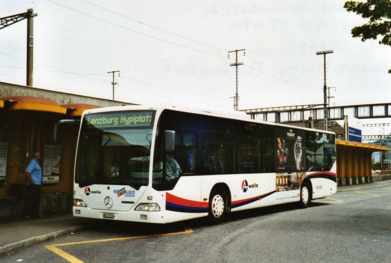 Knecht, Windisch (RBL) Nr. 62/AG 27'474 Mercedes Citaro am 8. Juni 2009 Lenzburg, Bahnhof