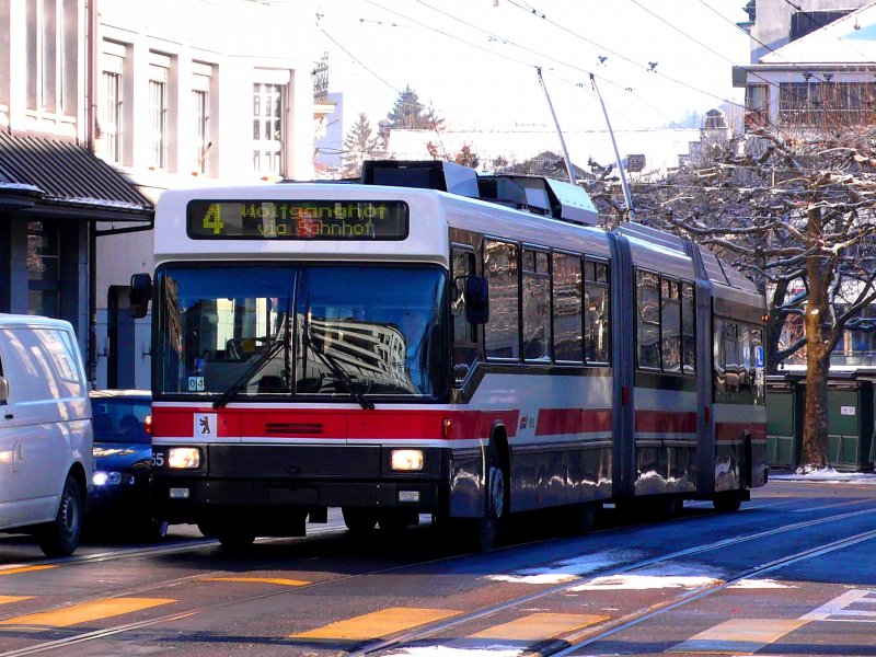 Lighttram Hess 155 bei der Schibenertor am 13.01.09