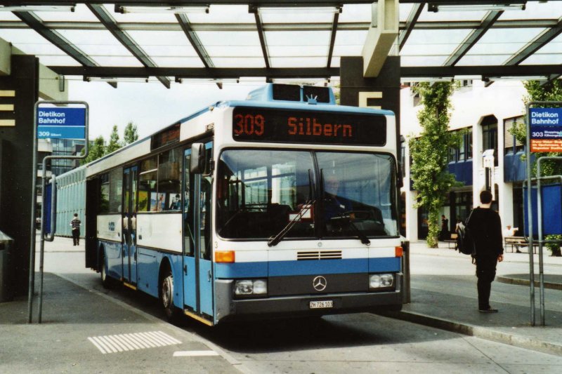 Limmat Bus, Dietikon Nr. 3/ZH 726'103 Mercedes O 405 (ex VBZ Zrich Nr. 644) am 8. Juni 2009 Dietikon, Bahnhof