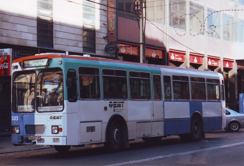 Mallorca/Palma,Januar 2000,Linienbus(scan).