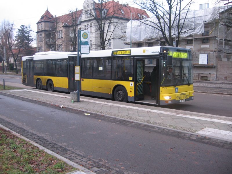 MAN-Bus an der Endstelle Glienicker Brcke in Potsdam,2007