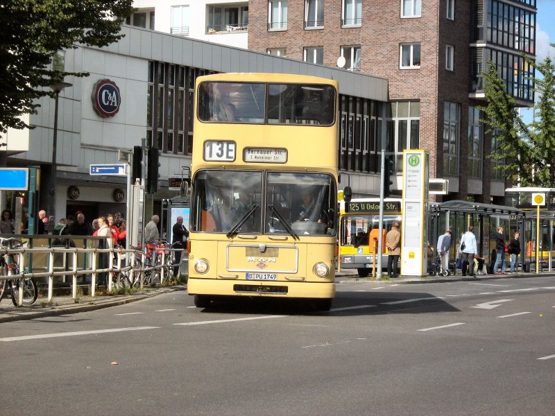 MAN-Doppeldeckerbus in Tegel, Sonderfahrten am 13.9.2008