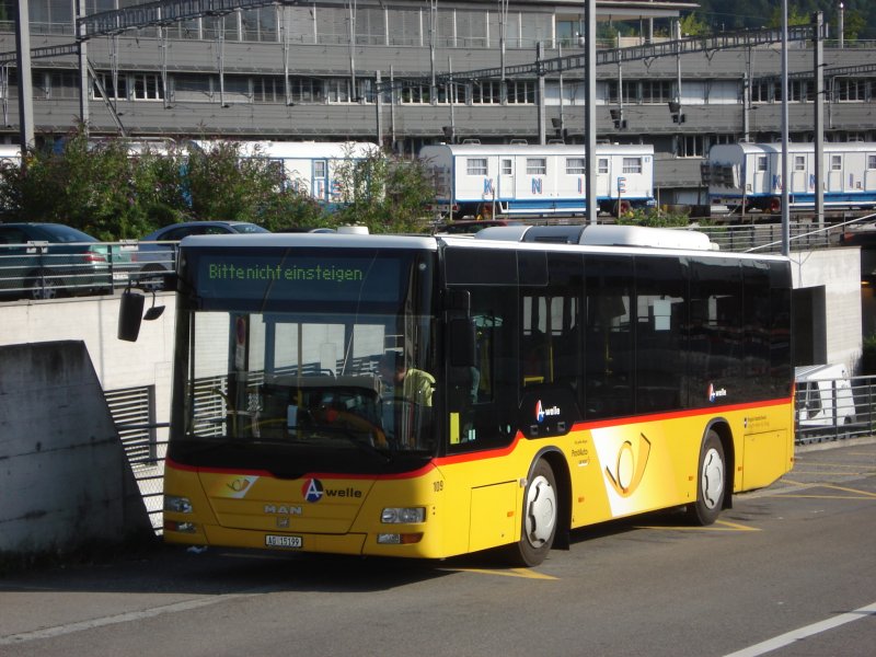 MAn Lions City A35 NM 283 AG 15199 beim Bahnhof in Brugg