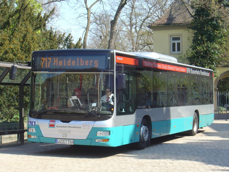 MAN Lion's City (BRN) Busverkehr RheinNeckar LU-ET 716, 08.04.2007 Speyer