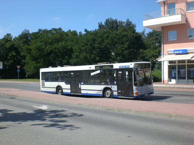 MAN Niederflurbus 1. Generation auf der Linie 620 nach Teltow Warthestrae an der Haltestelle Stahnsdorf Waldschnke.