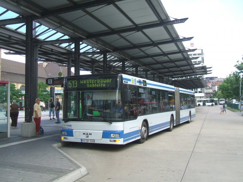 MAN Niederflurwagen Linie 513 der Hagener Stadtlinie