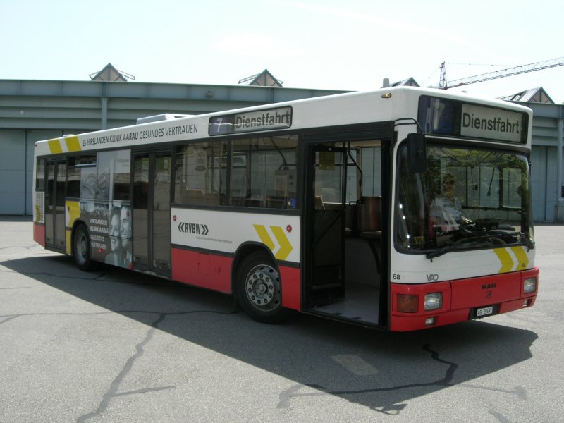 MAN NL 202. Dieser Bus wurde im August 2009 ausgemustert.
