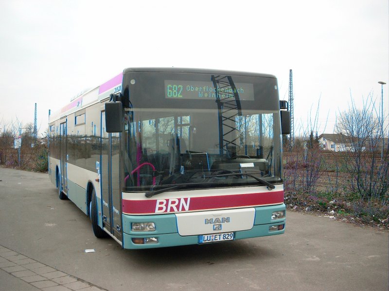 MAN NL 263 des BRN Busverkehr Rhein-Neckar.