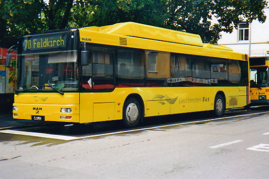 MAN N 313 CNG in Feldkirch am 06/08/06.