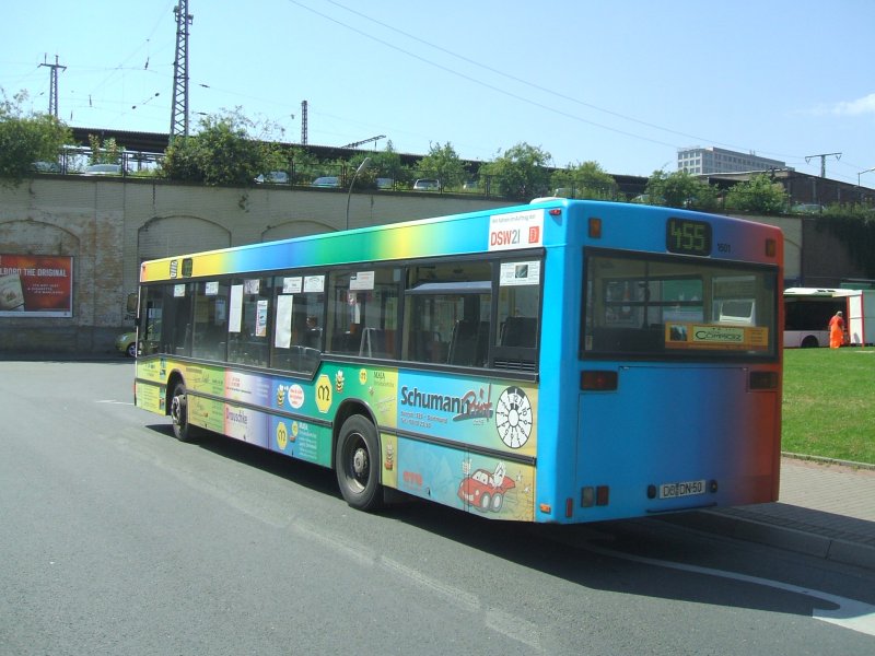 MAN TRD Reisen Linie 455 Dortmund Hbf. Nord zum Borsigplatz
ber Brunnenstrasse im Dienste der DSW21