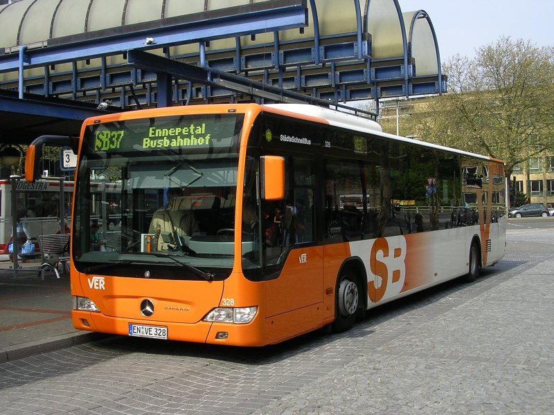 MB Citaro des VER,Wagen 328 , Linie SB 37 von Bochum Hbf. nach Ennepetal Busbahnhof.(03.05.2008)  