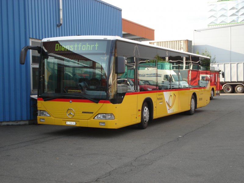 MB Citaro TG 158092 der Regie Frauenfeld vor der Carrosserie Tscher