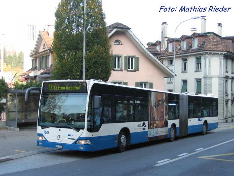 MB Citaro der VBL am 18.10.08 in der Stadt Luzern