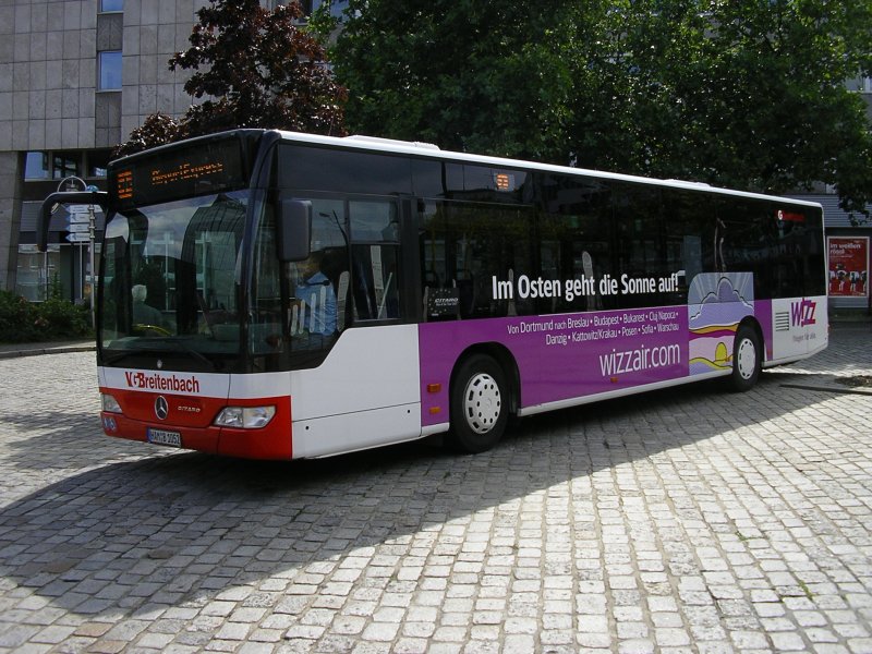 MB Citaro,VGBreitenbach,Fughafen-Express,von Dortmund Hbf. nach
Dortmund Wickede-Flughafen.(24.08.2008) 