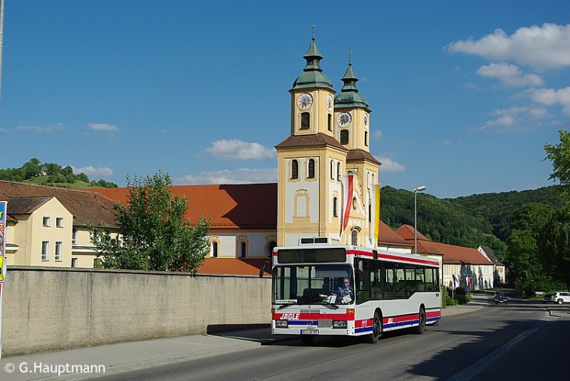 MB O 405 N der Jgle Verkehrsbetriebe am 13.6.09 kurz vor der Haltestelle Rebdorf in Eichsttt.