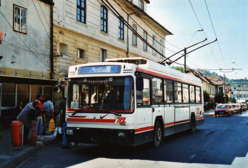 Meditur, Medias Nr. 661 Berliet Trolleybus (ex Lyon Nr. 2834) am 26. Mai 2009 in Medias