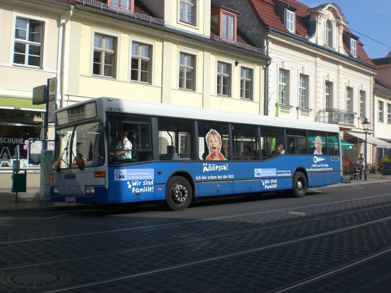 Mercedes-Benz O 405 N (Niederflur-Stadtversion) auf der Linie 614 nach Gutenpaaren an der Haltestelle Dortusstrae.