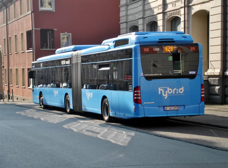 Mercedes Benz O 530 Gdh Citaro Hybrid Auf Der Linie 628 Nach Wuppertal Elberfeld Hamburger Treppe An Der Haltestelle Wuppertal Barmen Bus Bild De