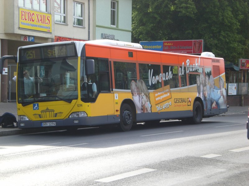 Mercedes-Benz O 530 I (Citaro) auf der Linie 251 am S-Bahnhof Buch.