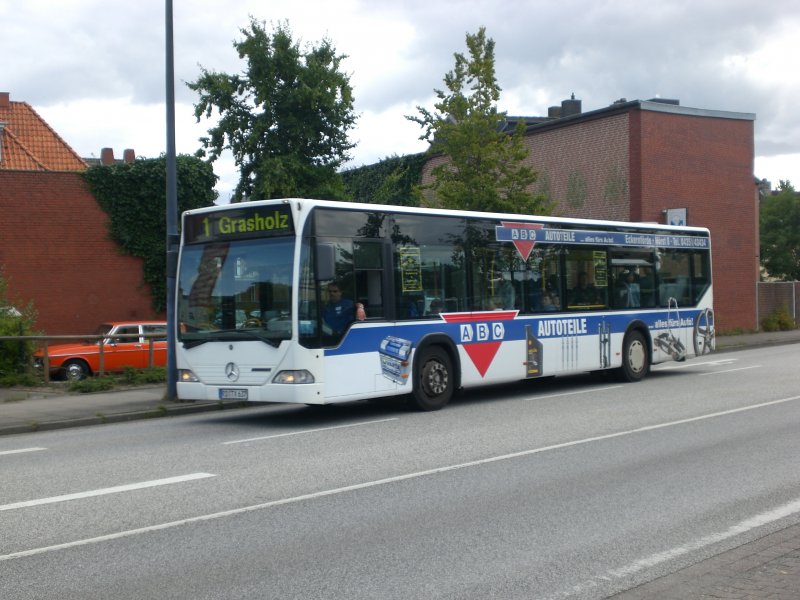 Mercedes-Benz O 530 I (Citaro) auf der Linie 1 nach Grasholz am Bahnhof Eckernfrde.