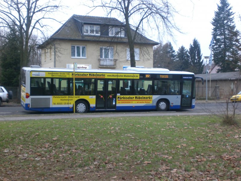 Mercedes-Benz O 530 I  (Citaro) auf der Linie 652 nach Seegefeld am Bahnhof Falkensee.