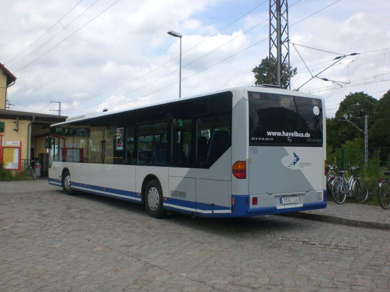 Mercedes-Benz O 530 I  (Citaro) auf der Linie 618 nach Potsdam Hauptbahnhof am Bahnhof Wnsdorf-Waldstadt.