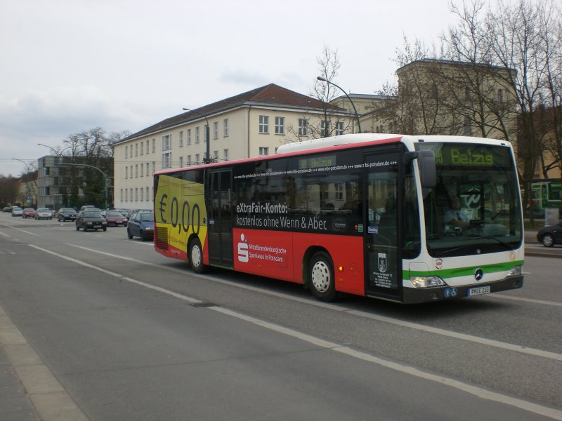 Mercedes-Benz O 530 II  (Citaro Facelift) auf der Linie 580 nach Belzig am Hauptbahnhof.