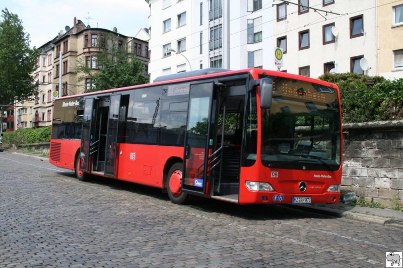 Mercedes Benz O 530 II der Deutschen Bahn AG, aufgenommen am 31. Mai 2009 in Mainz.