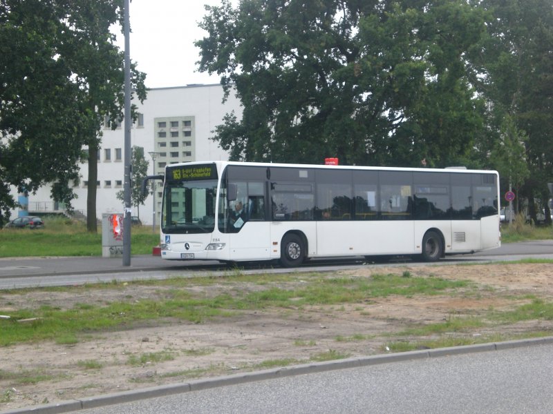 Mercedes-Benz O 530 II (Citaro Facelift) auf der Linie 163 nach S-Bahnhof Flughafen Schnefeld am S-Bahnhof Adlershof.