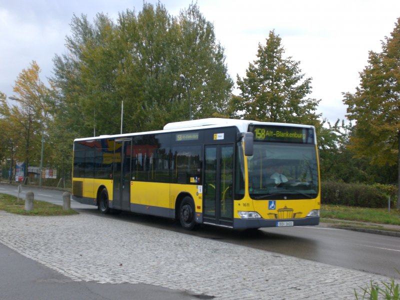 Mercedes-Benz O 530 II (Citaro Facelift) auf der Linie 158 nach Alt-Blankenburg nahe der Haltestelle Heinersdorf Mimestrae.
