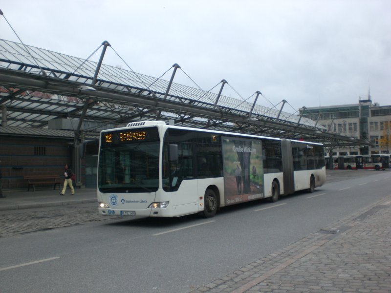 Mercedes-Benz O 530 II (Citaro Facelift) auf der Linie 12 nach Schlutup An der Trave am ZOB/Hauptbahnhof.