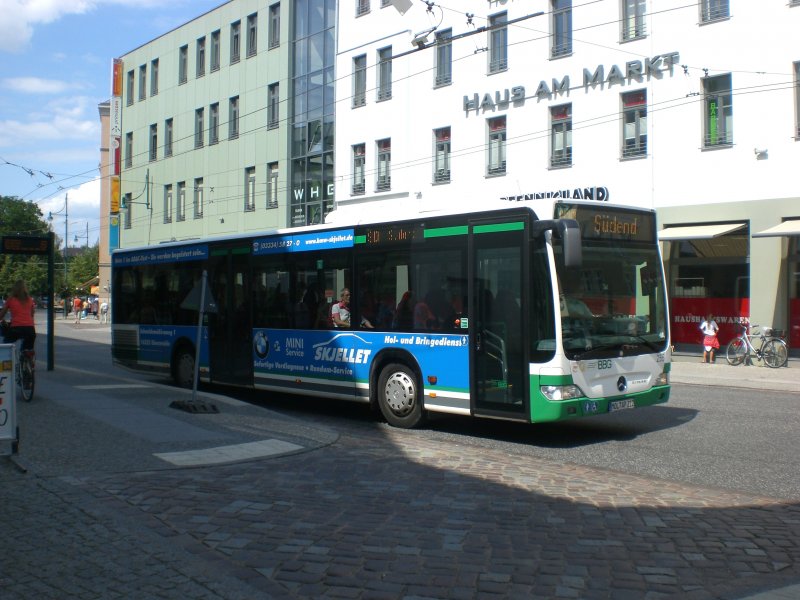 Mercedes-Benz O 530 II  (Citaro Facelift) auf der Linie 910 nach Sdend an der Haltestelle Am Markt.