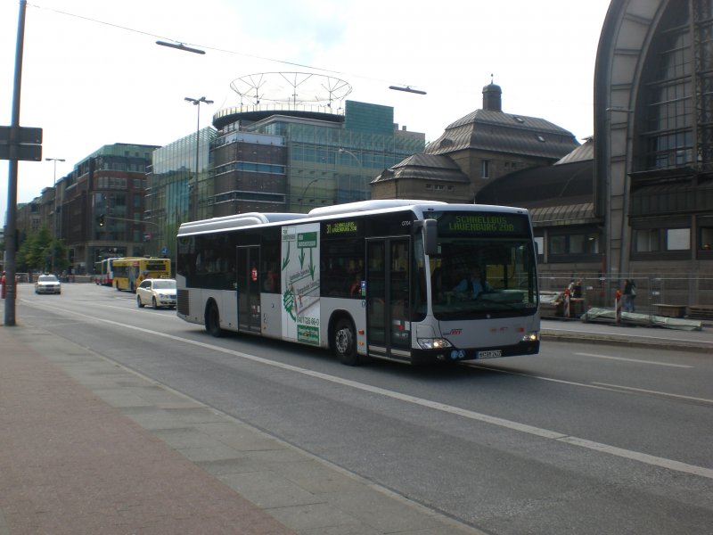 Mercedes-Benz O 530 LE  (Citaro) auf der Linie 31 nach Lauenburg/ZOB am Hauptbahnhof.