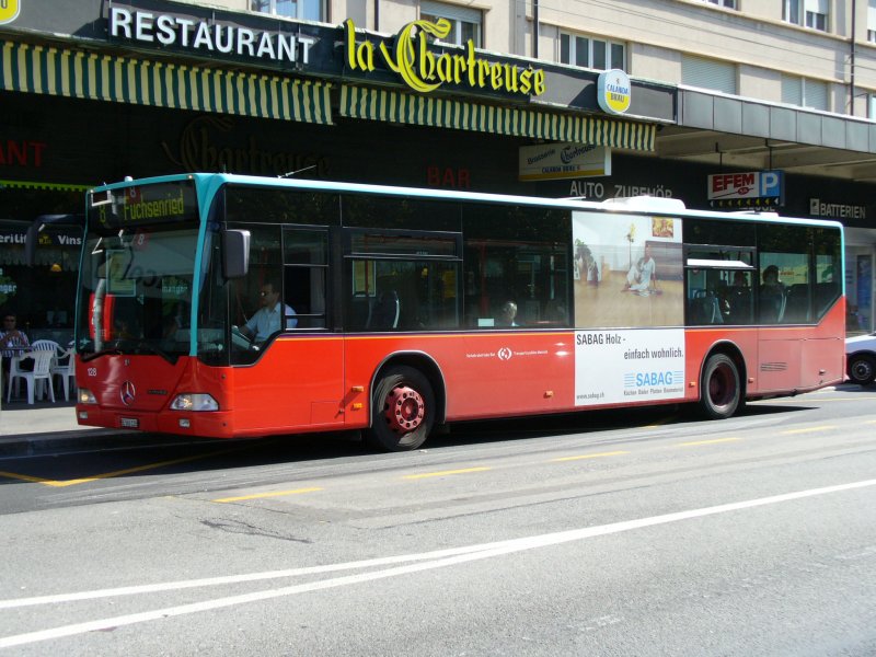 Mercedes CITARO Bus der VB Biel.. Bus Nr 128 Eingeteilt auf der Linie 8 .. Foto vom 05.09.2006