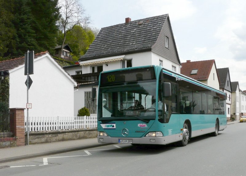 Mercedes Citaro LM:VM 289 unterwegs in Leun am 30.04.2008
