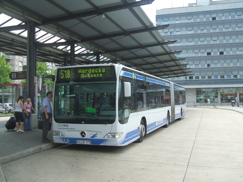 Mercedes Citaro Niederflurwagen Linie 518 von Hagen Hbf. 
nach Herdecke Schanze