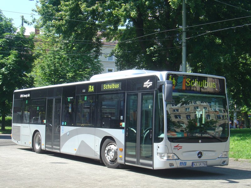 Mercedes Citaro Verkehrsbetriebe Karlsruhe KA-VK 760, die neue Generation der Stadtlinienbusse in Karlsruhe, 12.06.2008 Karlsruhe
