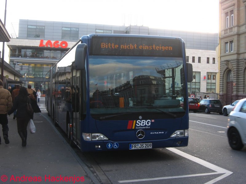 Merecdes BEnz Citaro (Bus Nr 209) der SBG in Konstanz
